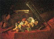 Cristoforo Munari Still-Life with Musical Instruments oil on canvas